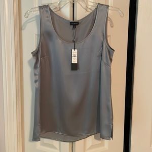 NWT Talbots Silk tank grey/silver Size 4
